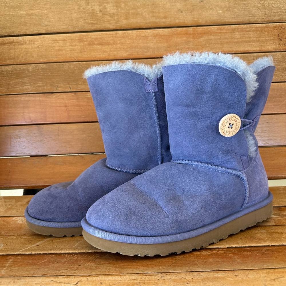 Purple UGG mini boots